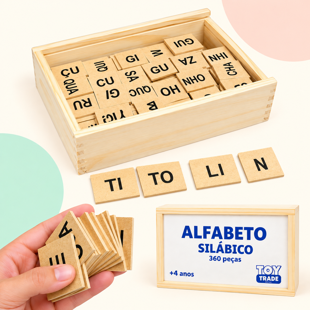Alfabeto Silábico do Kit Alfabetização Titolin