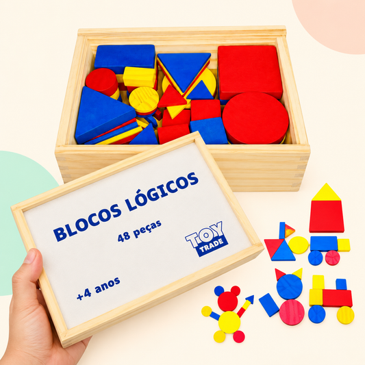 Blocos Lógicos do Kit Formas e Descobertas Titolin