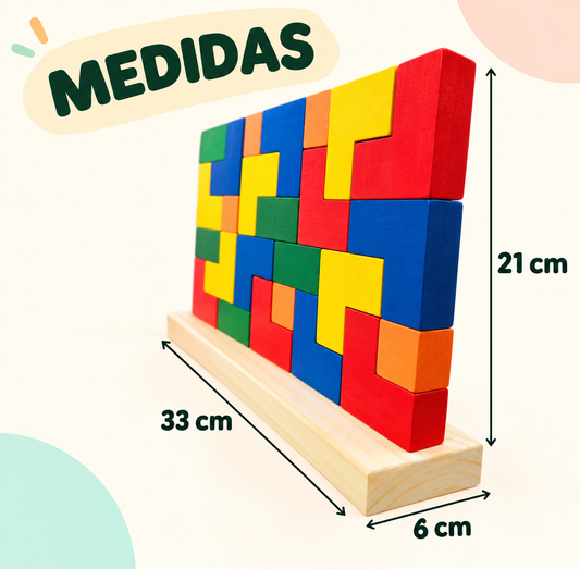 Blocos de Encaixe Vertical em Madeira