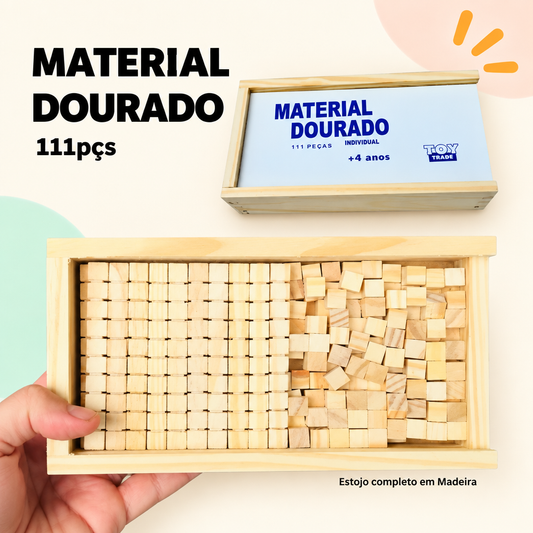 Material Dourado do Kit Matemática Completo Titolin